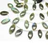 Natural Labradorite Smooth Polished Marquise Drops Briolette Strand 7 Inches and Size from 17mm to 23mm approx. 